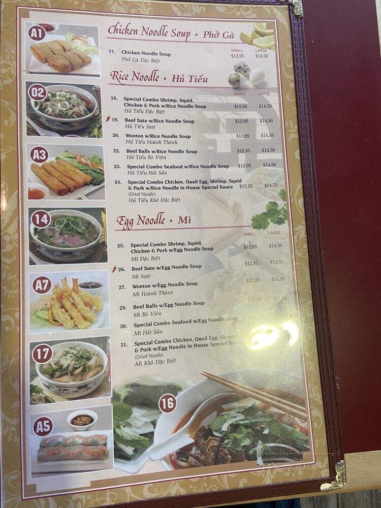 House of Pho - San Jose, CA menu_pic