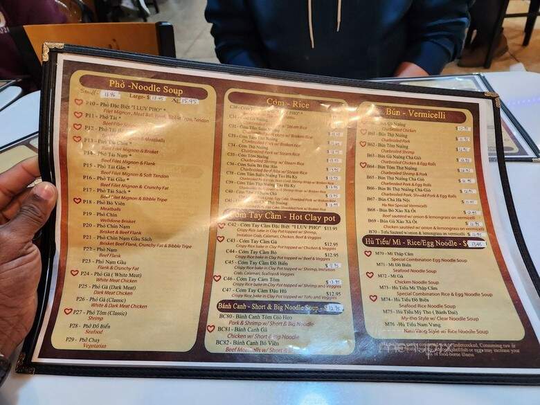 I Luv Pho - Doraville, GA menu_pic