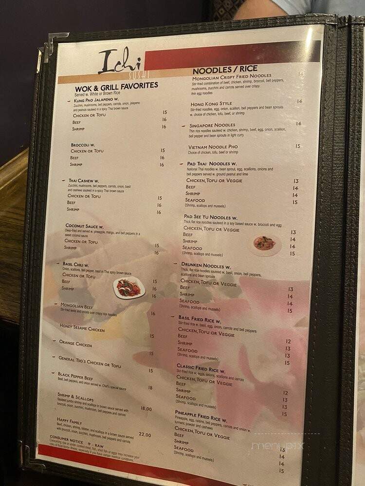 Ichi Sushi - Greensboro, NC menu_pic