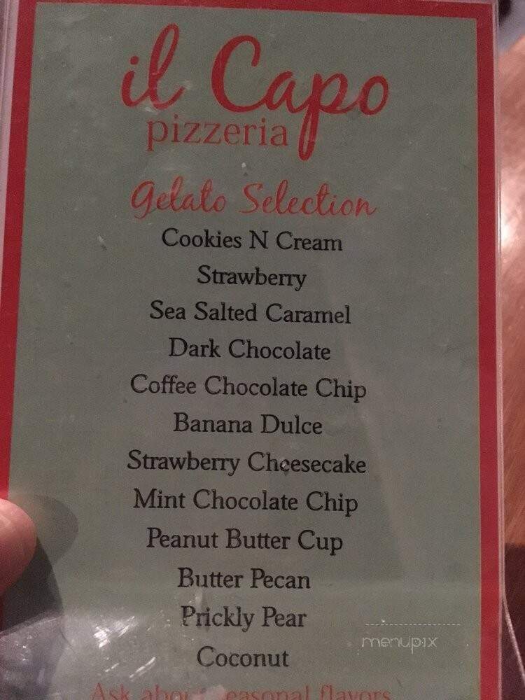 il Capo Pizzeria - Scottsdale, AZ menu_pic