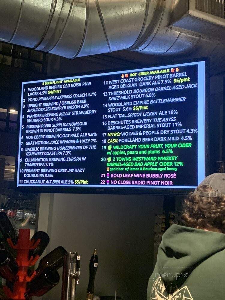 Imperial Bottle Shop and Taproom - Portland, OR menu_pic