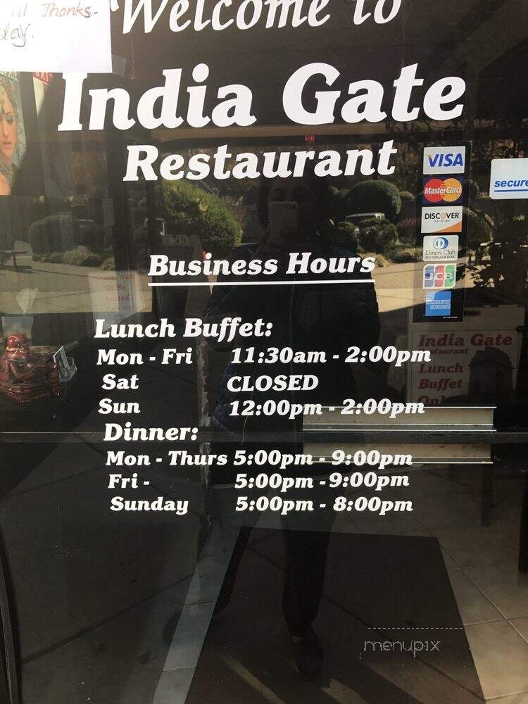 India Gate - Durham, NC menu_pic