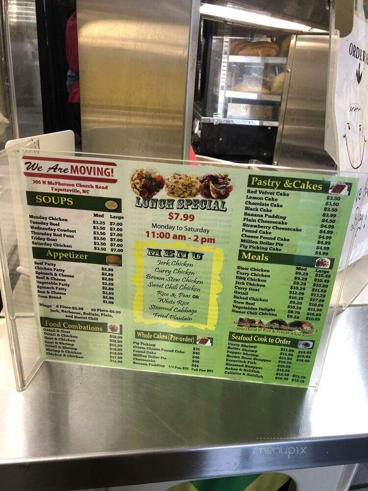 Jamaician Vibez - Fayetteville, NC menu_pic