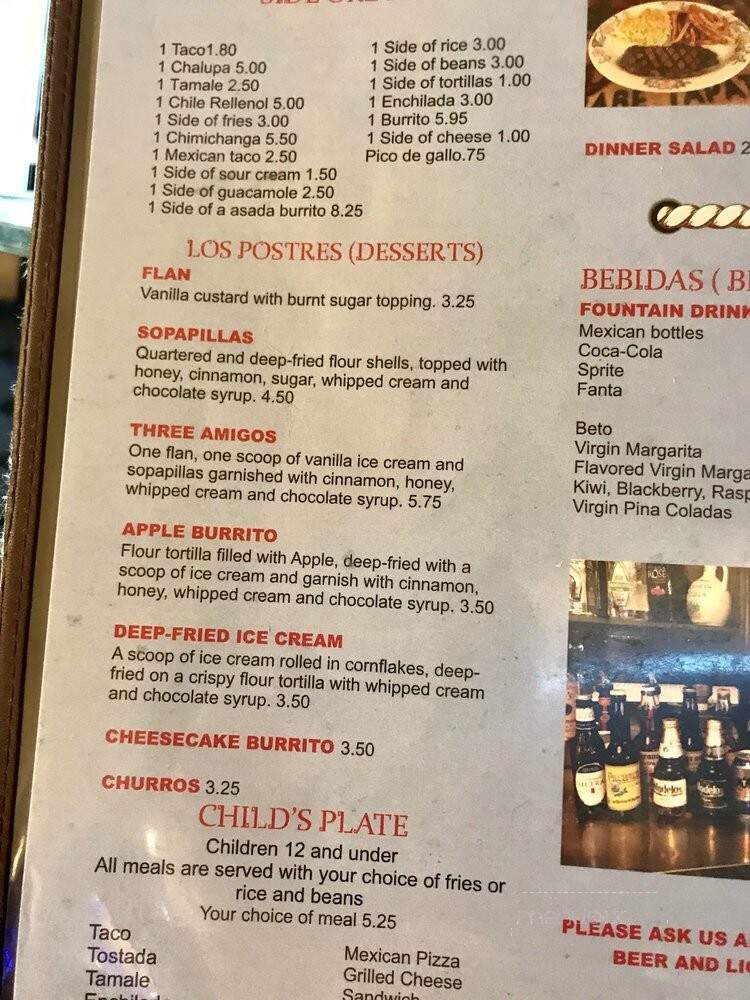 Janitizio's - Twin Falls, ID menu_pic