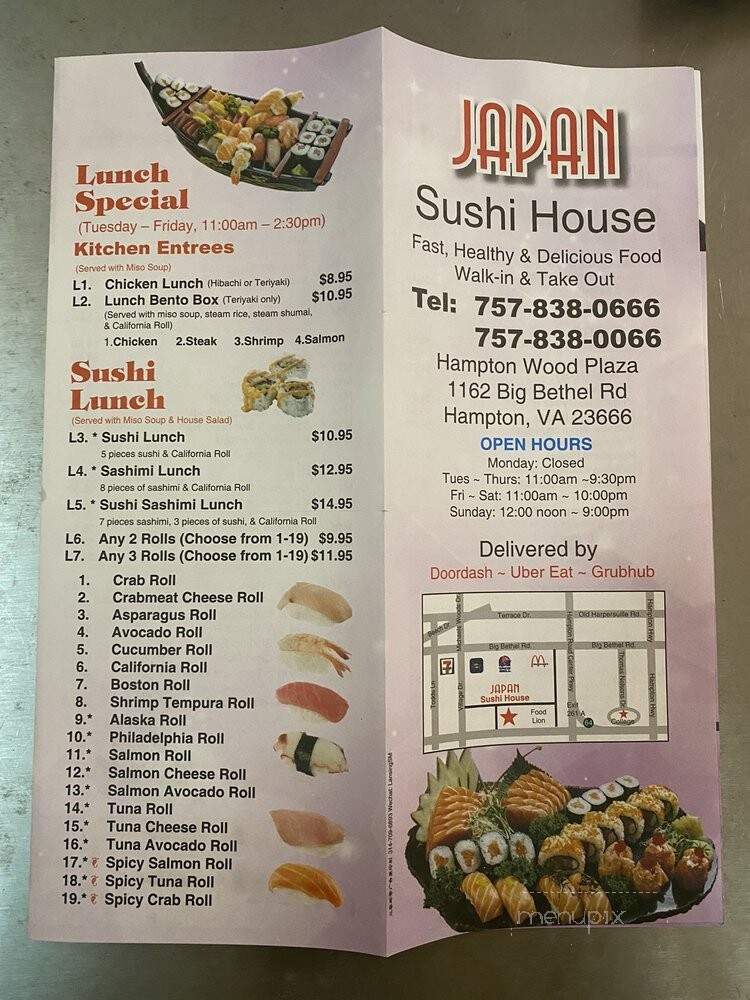 Japan Express - Hampton, VA menu_pic