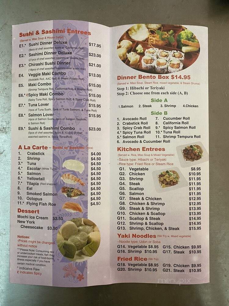 Japan Express - Hampton, VA menu_pic