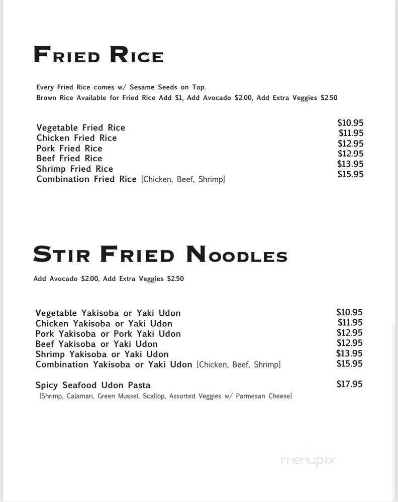 Jasmine Thai Noodle & BBQ - Valencia, CA menu_pic