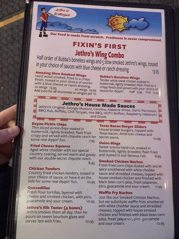 Jethros BBQ n' Pork Chop Grill - Johnston, IA menu_pic