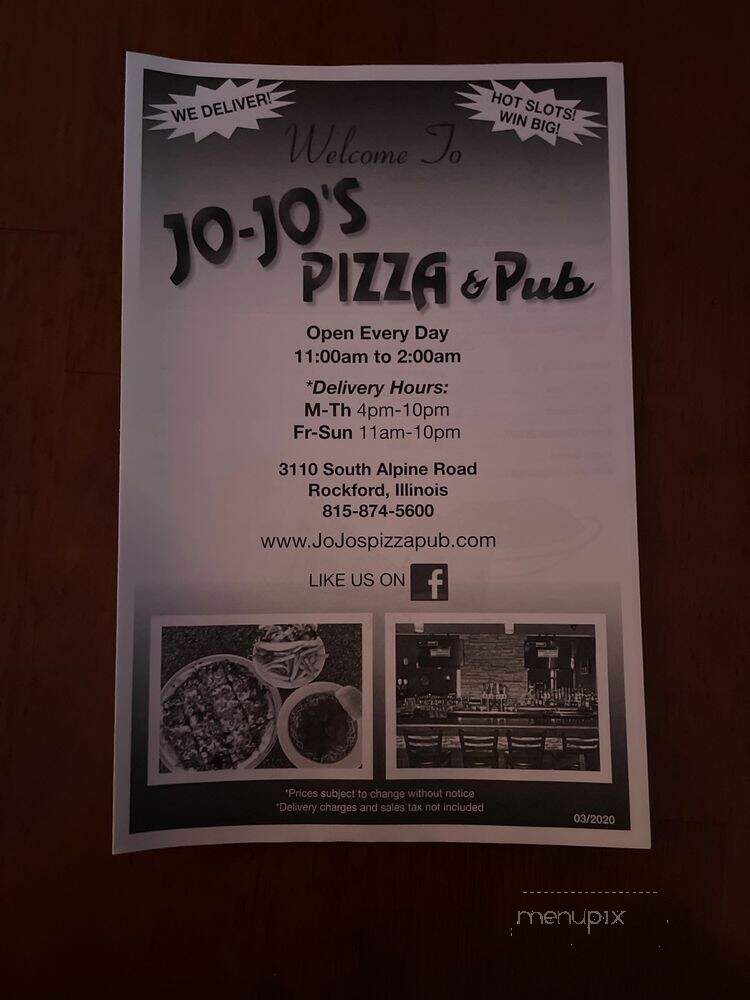 Jo-Jo's Pizza and Delivery - Rockford, IL menu_pic