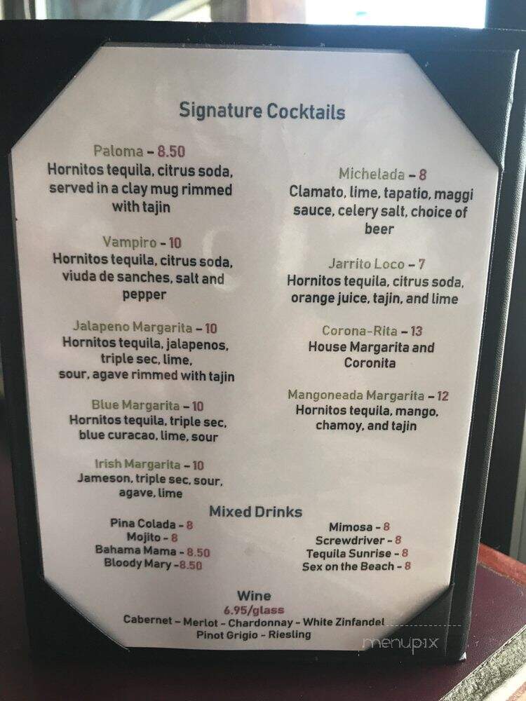 Julio's Mexican Grill - Fraser, CO menu_pic