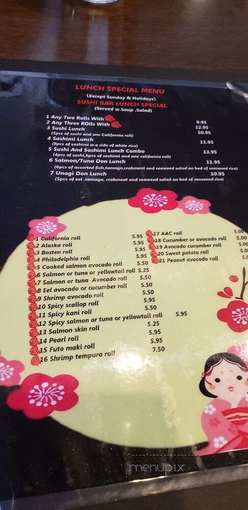 Kaji Sushi & Hibachi Japanese Restaurant - Tuckahoe, NY menu_pic