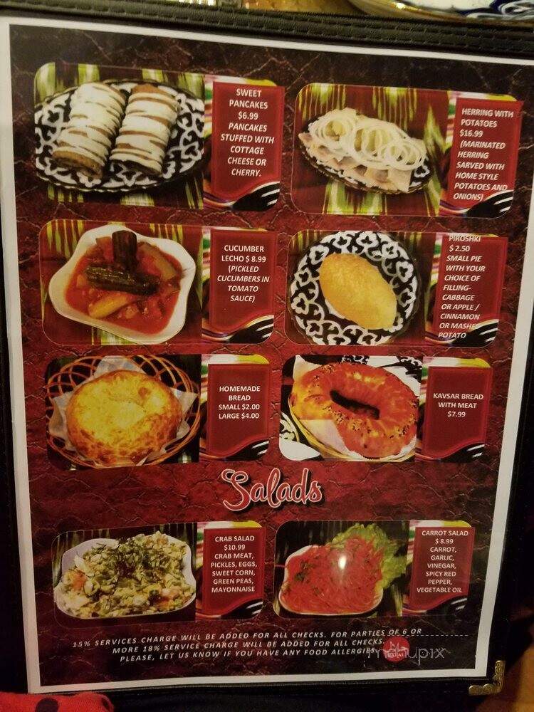 KAVSAR Uzbek Halal Restaurant - Pittsburgh, PA menu_pic