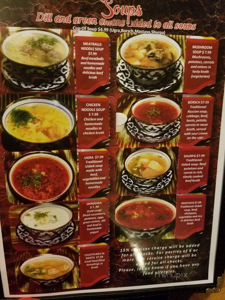 KAVSAR Uzbek Halal Restaurant - Pittsburgh, PA menu_pic