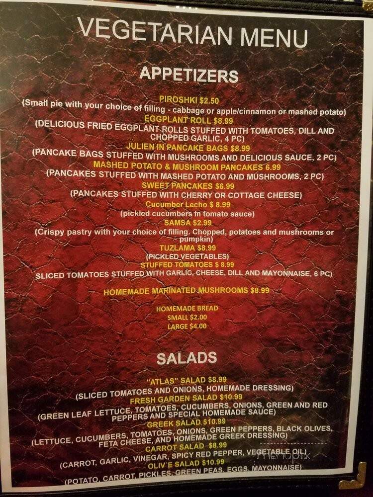KAVSAR Uzbek Halal Restaurant - Pittsburgh, PA menu_pic