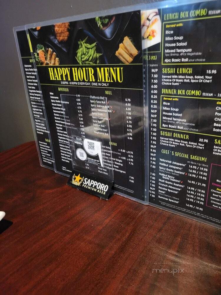 Kazuki Sushi - Las Vegas, NV menu_pic