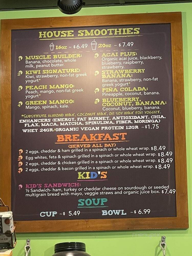 Kiwi Cafe & Smoothies - Raleigh, NC