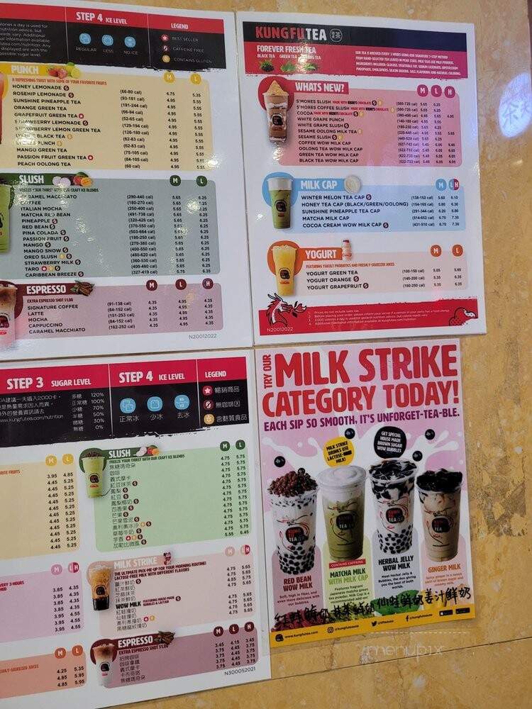 Kung Fu Tea - Flushing, NY menu_pic