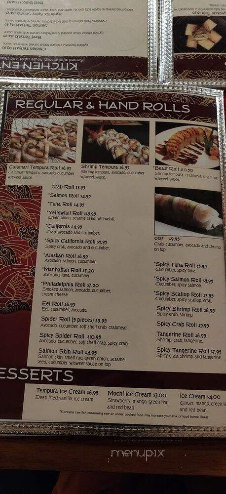 Kyoto Ka Sushi Bar & More - Toledo, OH menu_pic