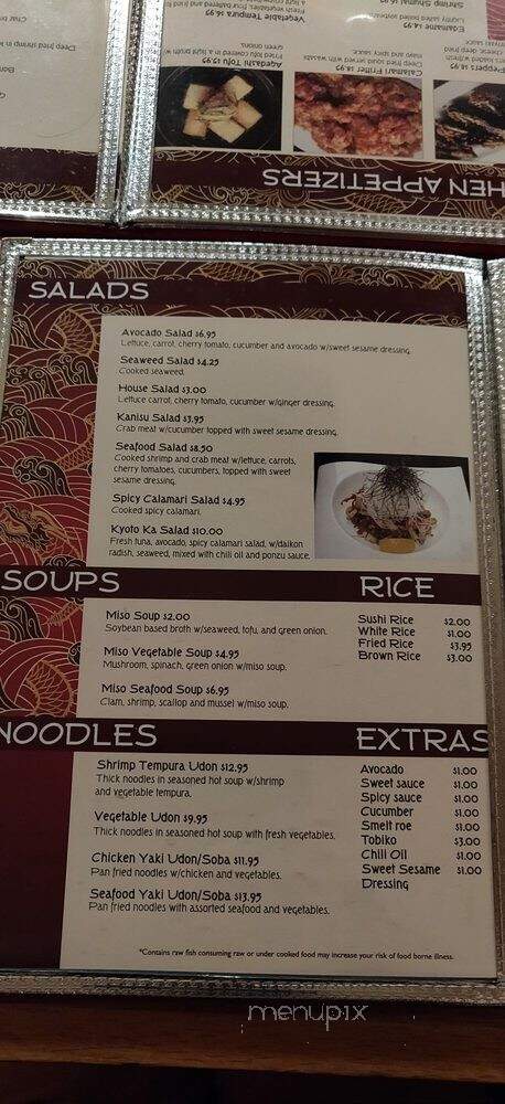 Kyoto Ka Sushi Bar & More - Toledo, OH menu_pic