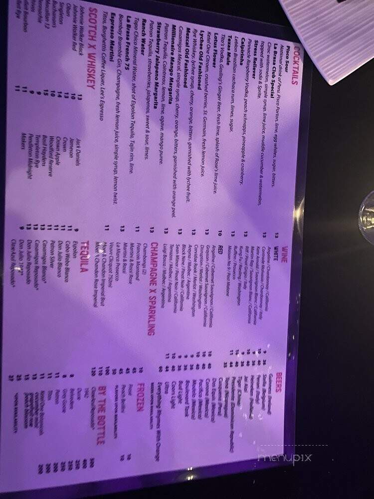 La Brasa Peruvian Kitchen - Oklahoma City, OK menu_pic