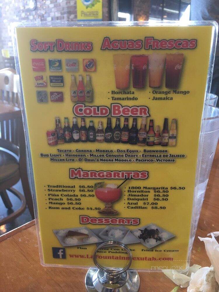 La Fountain - Sandy, UT menu_pic