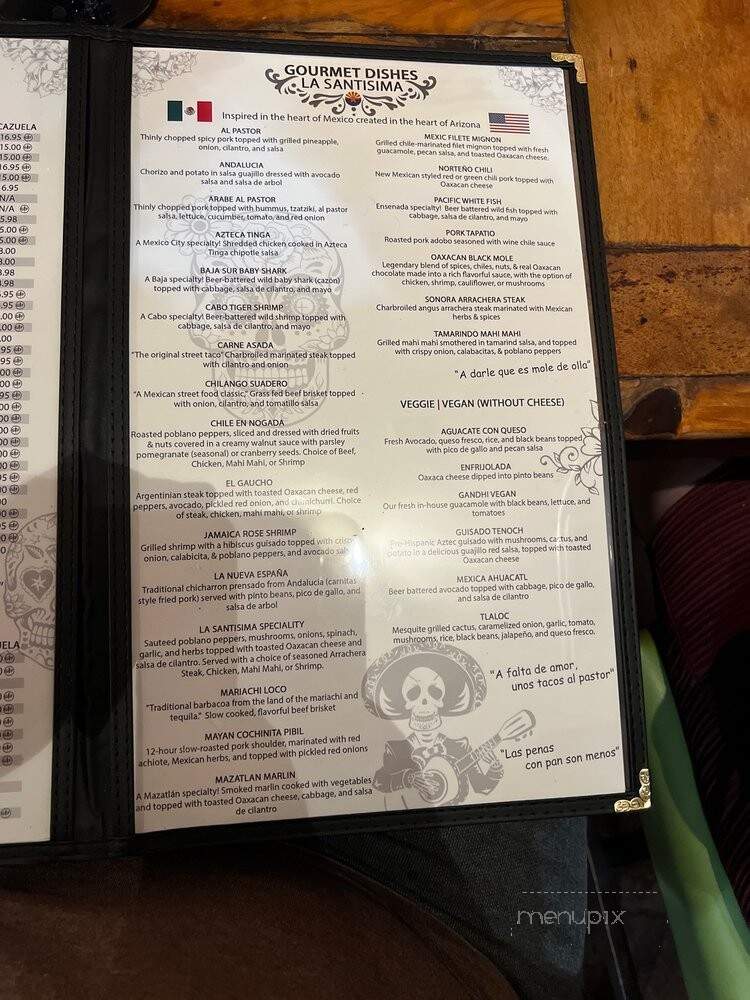 La Santisima - Glendale, AZ menu_pic