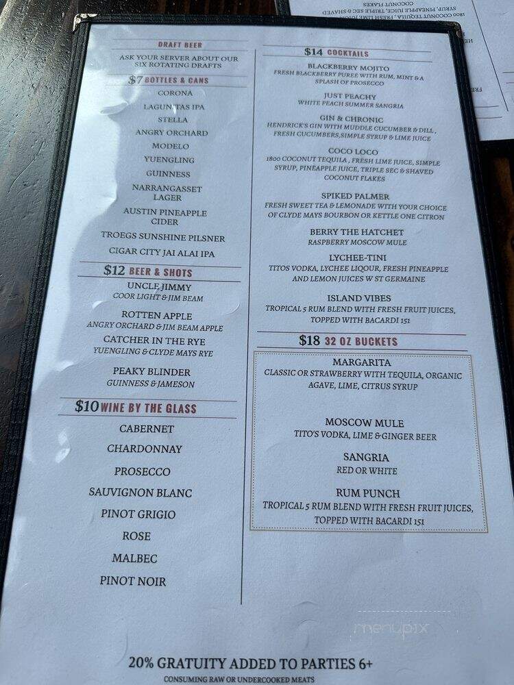 Left Bank Burger Bar - Jersey City, NJ menu_pic