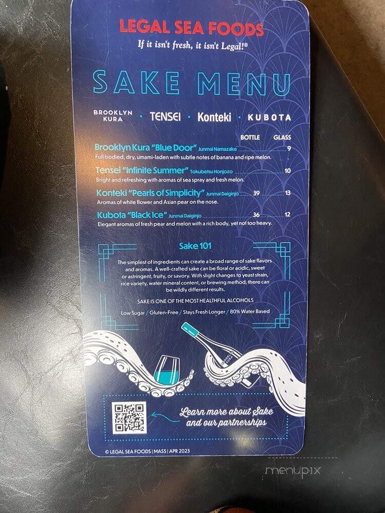 Legal Crossing - Boston, MA menu_pic
