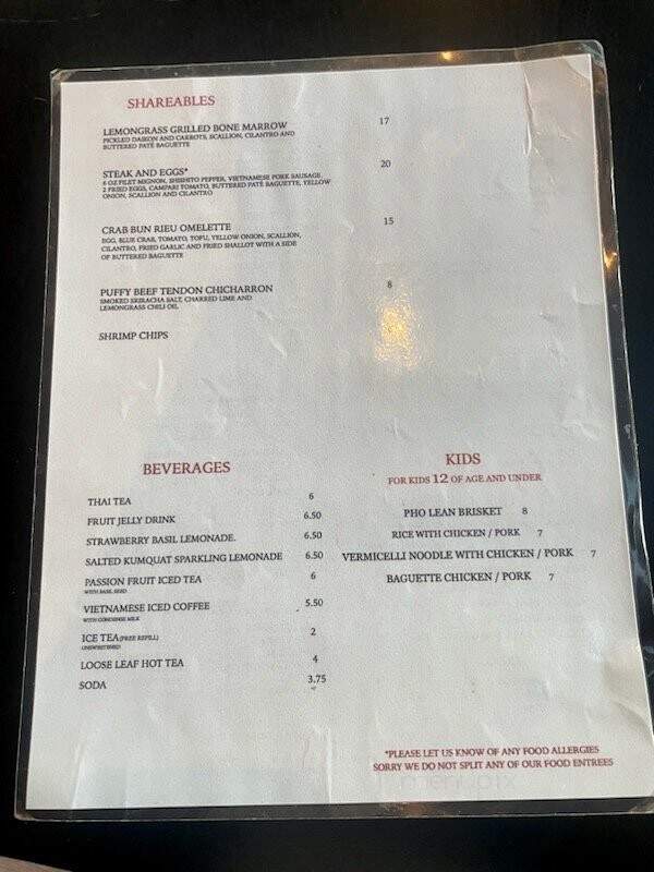 Les Ba'Get - Houston, TX menu_pic