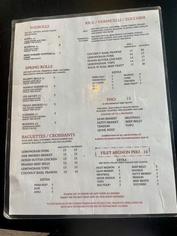 Les Ba'Get - Houston, TX menu_pic