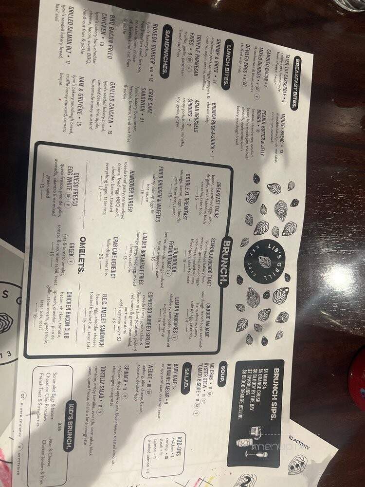 Lib's Grill - Perry Hall, MD menu_pic