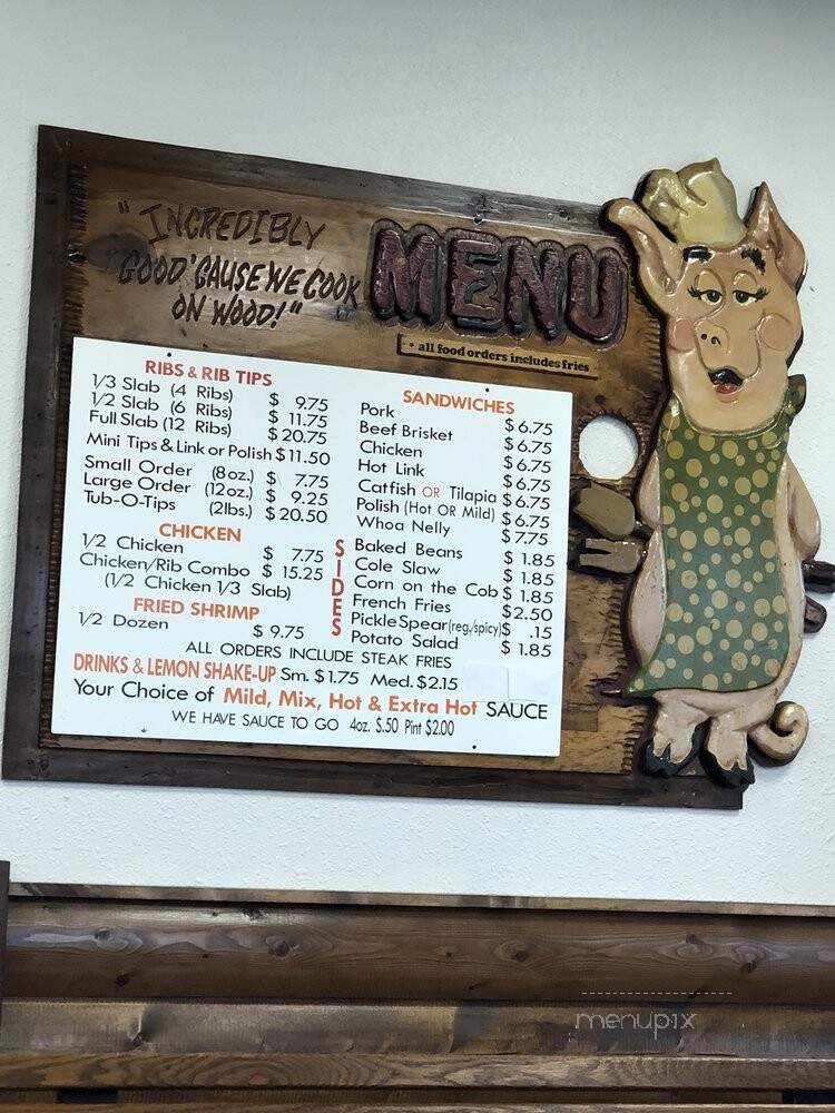Li'l Porgy's Bar-B-Que - Champaign, IL menu_pic