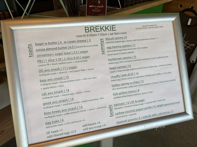 Lollicake Queen / Perq Coffee Bar - Sarasota, FL menu_pic