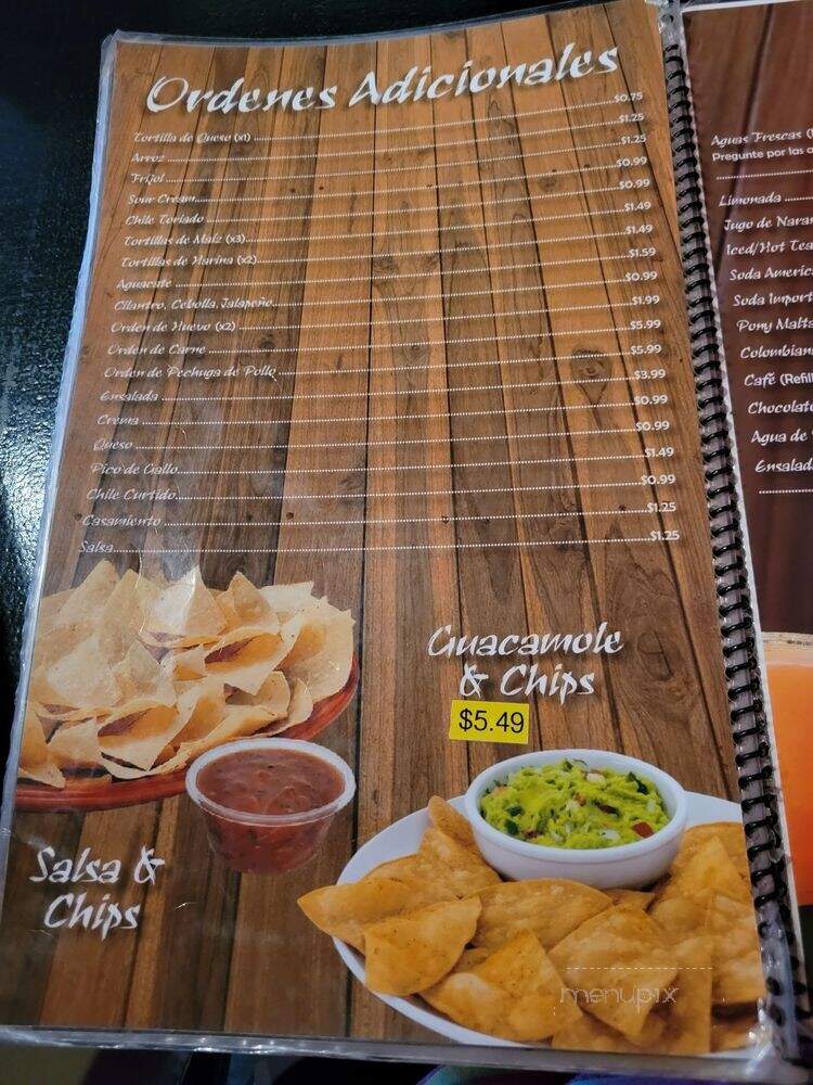 Los Pipiles - Houston, TX menu_pic