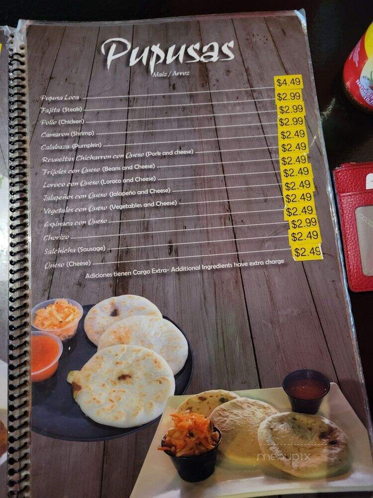 Los Pipiles - Houston, TX menu_pic