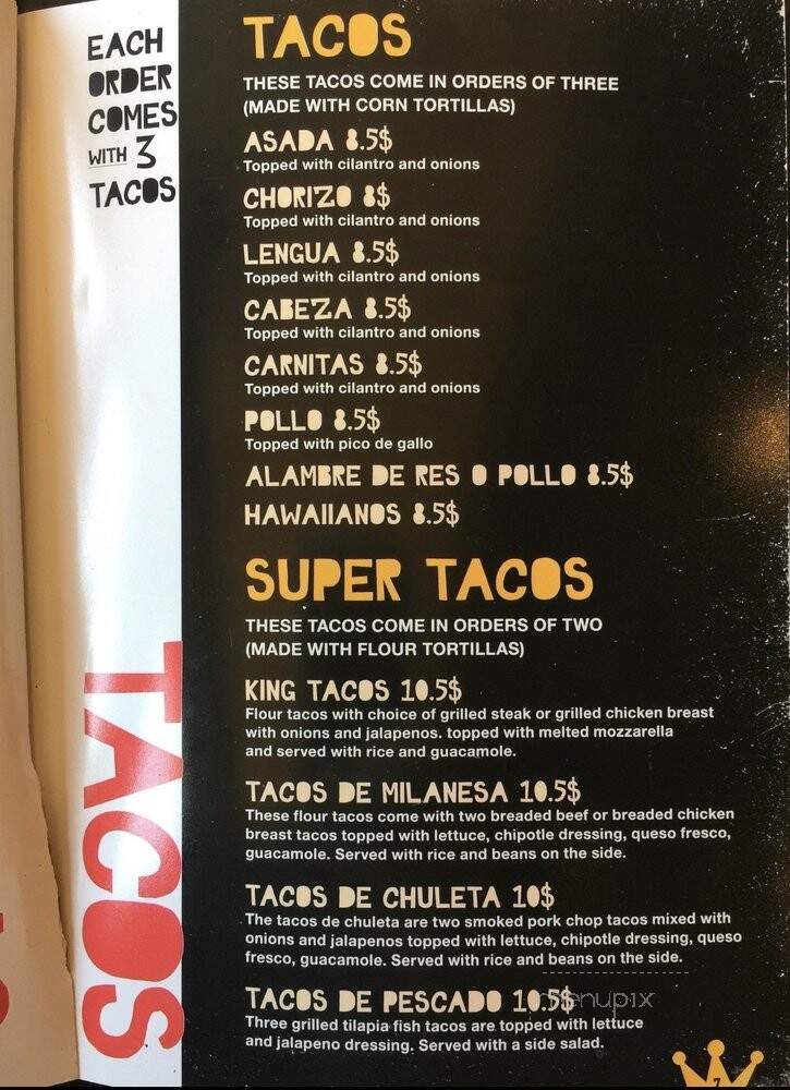 Los Reyes de la Torta - Tempe, AZ menu_pic