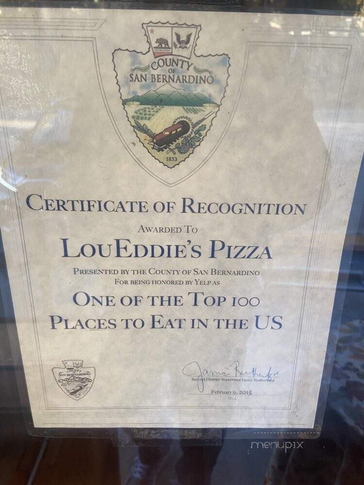 LouEddies Pizza - Lake Arrowhead, CA