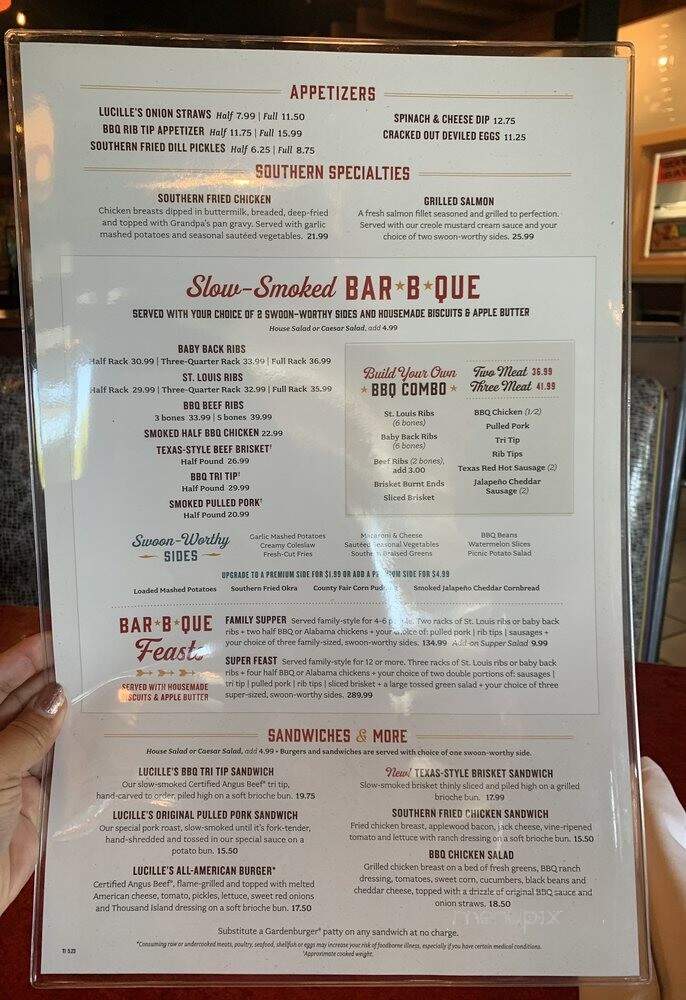 Lucille 's Smokehouse BBQ - Santa Clarita, CA menu_pic