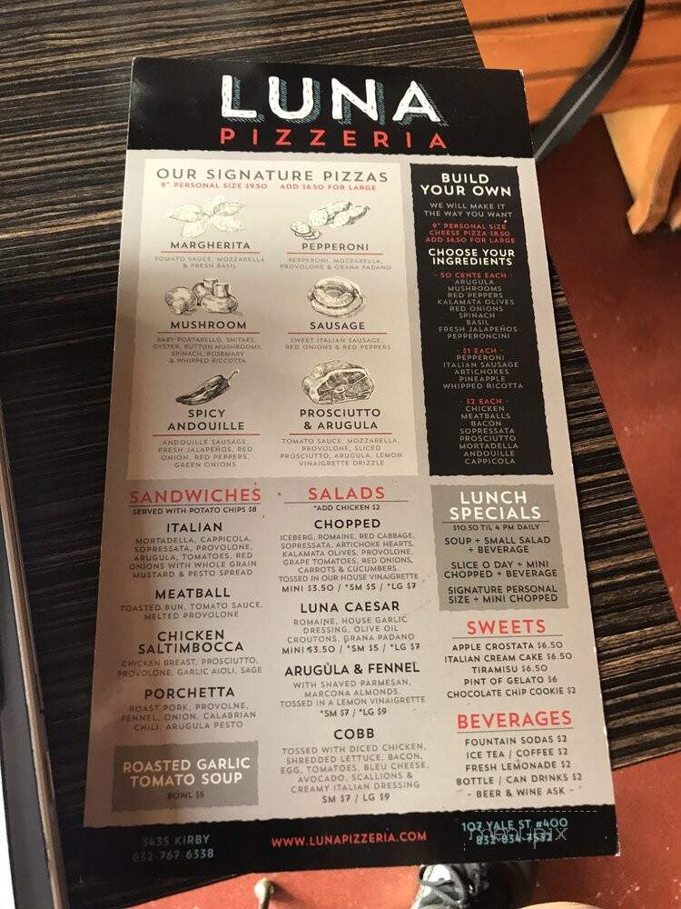Luna Pizzeria - Houston, TX