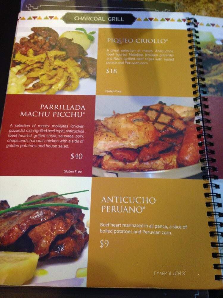 Machu Chicken - Somerville, MA menu_pic