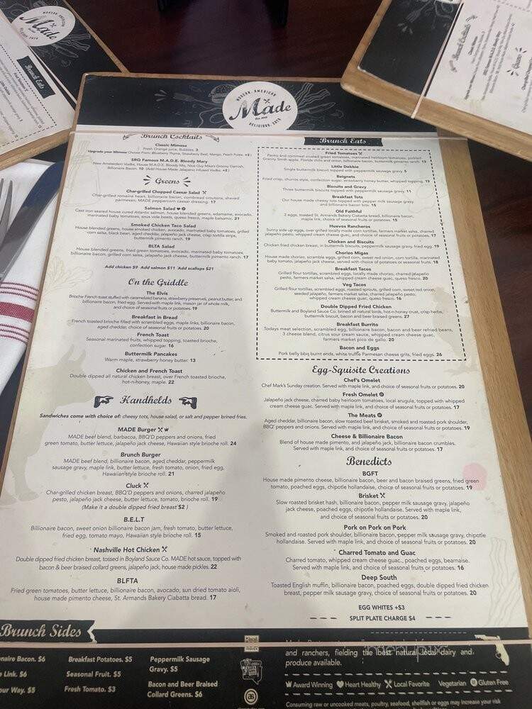 Made - Sarasota, FL menu_pic