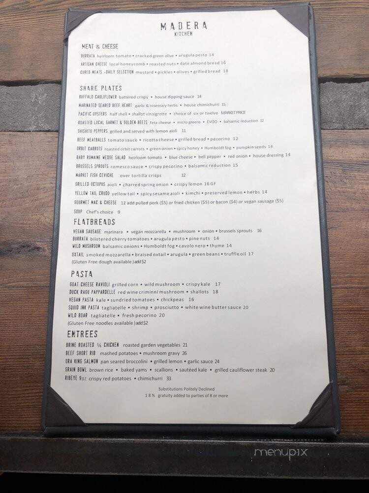 Madera Kitchen & Bar - Los Angeles, CA