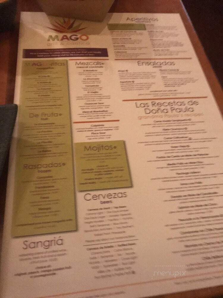 Mago Grill and Cantina - South Barrington, IL menu_pic