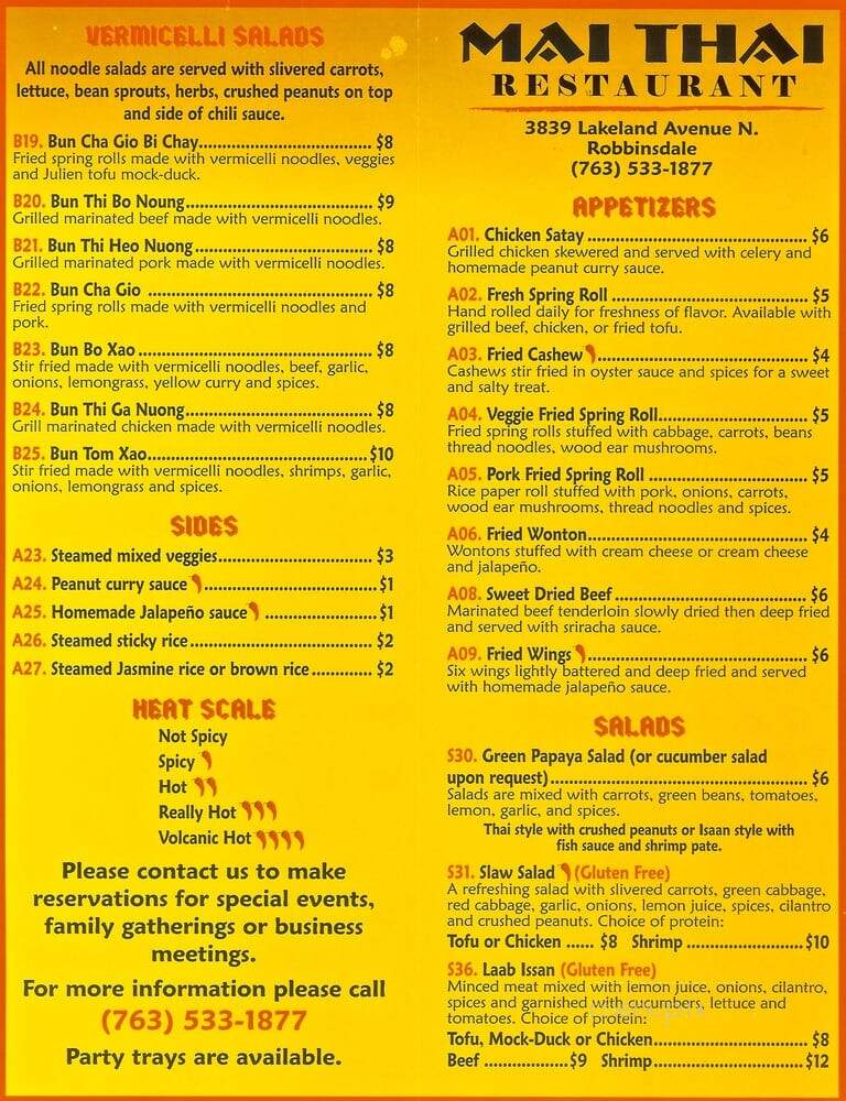 Mai Thai Restaurant - Minneapolis, MN