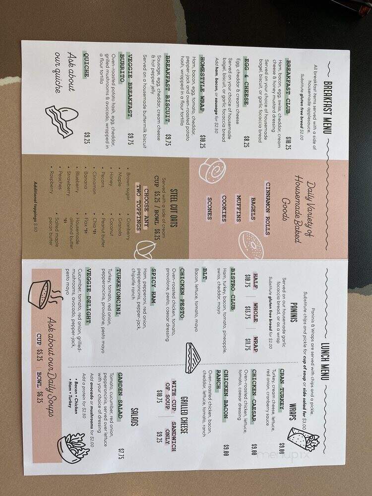 Maple Street Bistro - Spokane, WA menu_pic