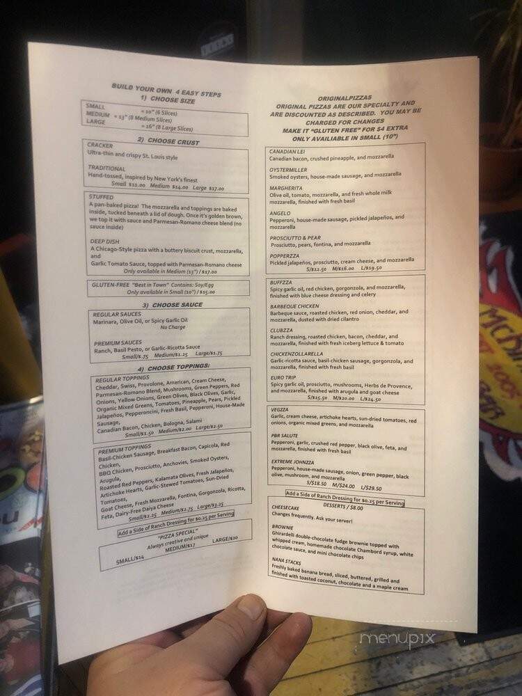McKinner's Pizza Bar - Littleton, CO menu_pic