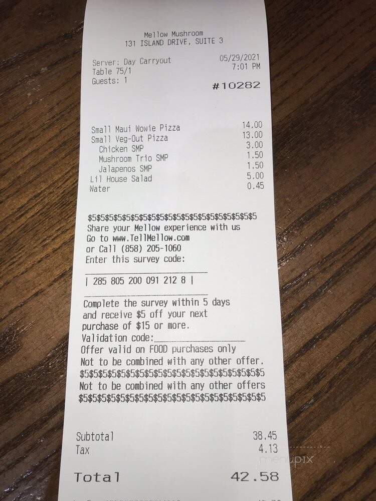 Mellow Mushroom Pizza - Pigeon Forge, TN menu_pic