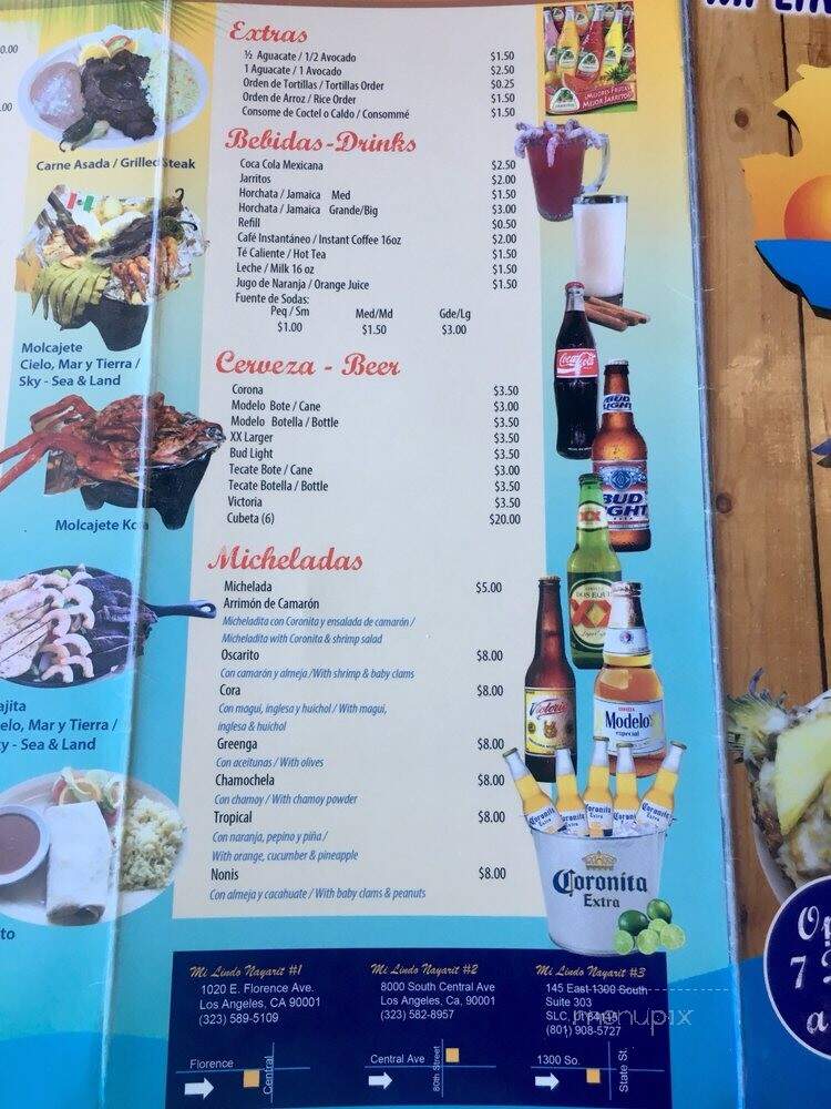 Mi Lindo Nayarit - Salt Lake City, UT menu_pic