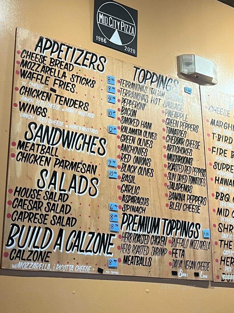 Mid City Pizza - New Orleans, LA menu_pic