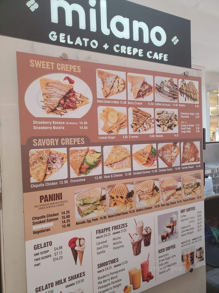 Milano Gelato & Crepe Cafe - Cerritos, CA